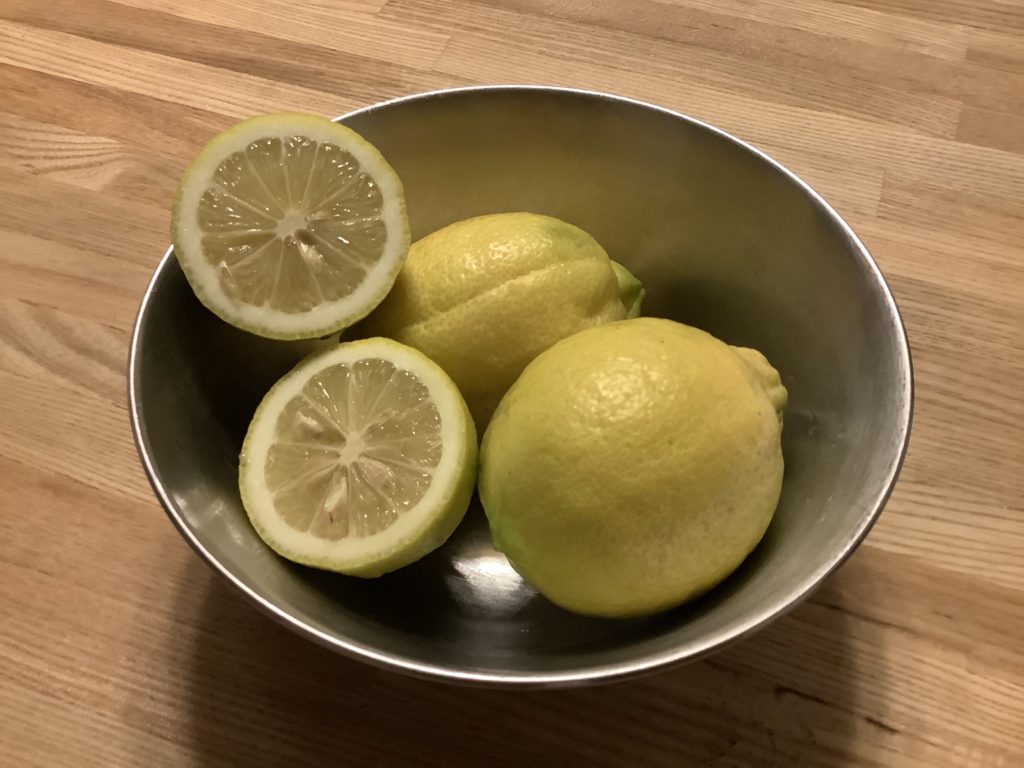喜多良で収穫された無農薬レモン