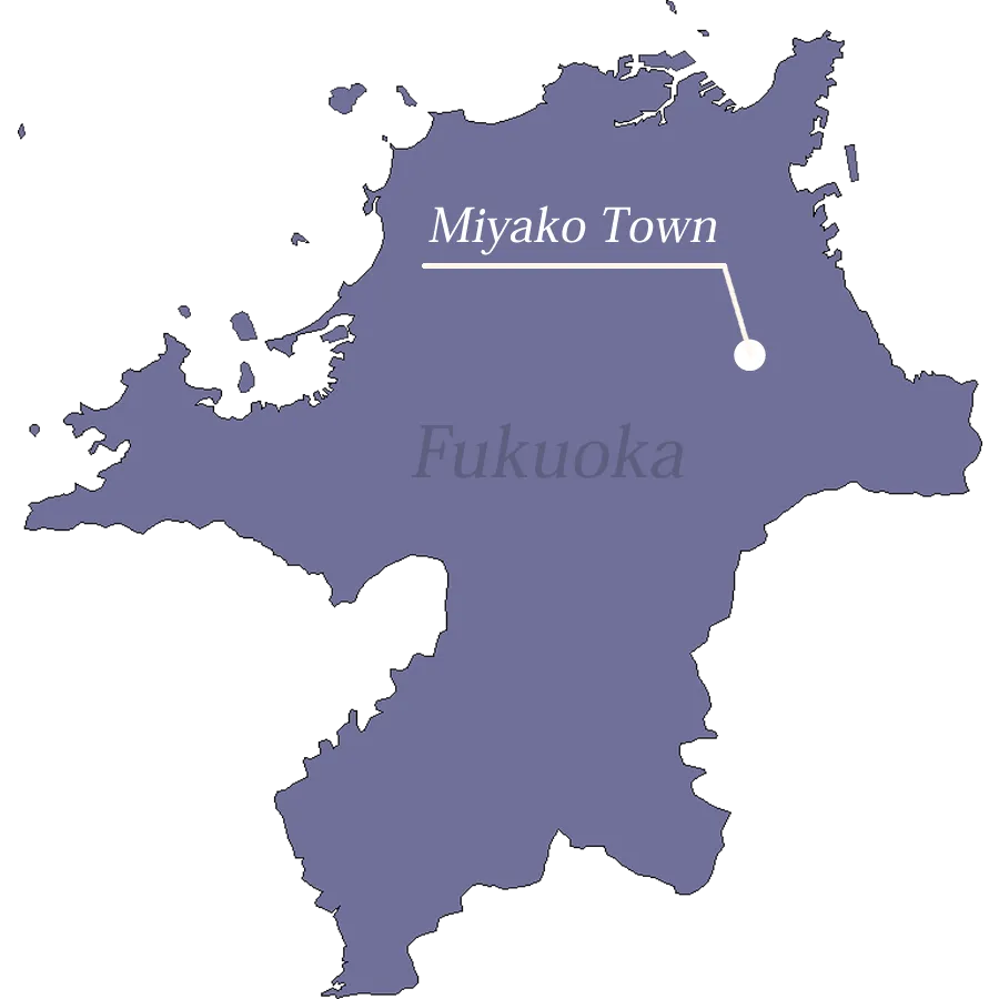 福岡県京都郡みやこ町の地図